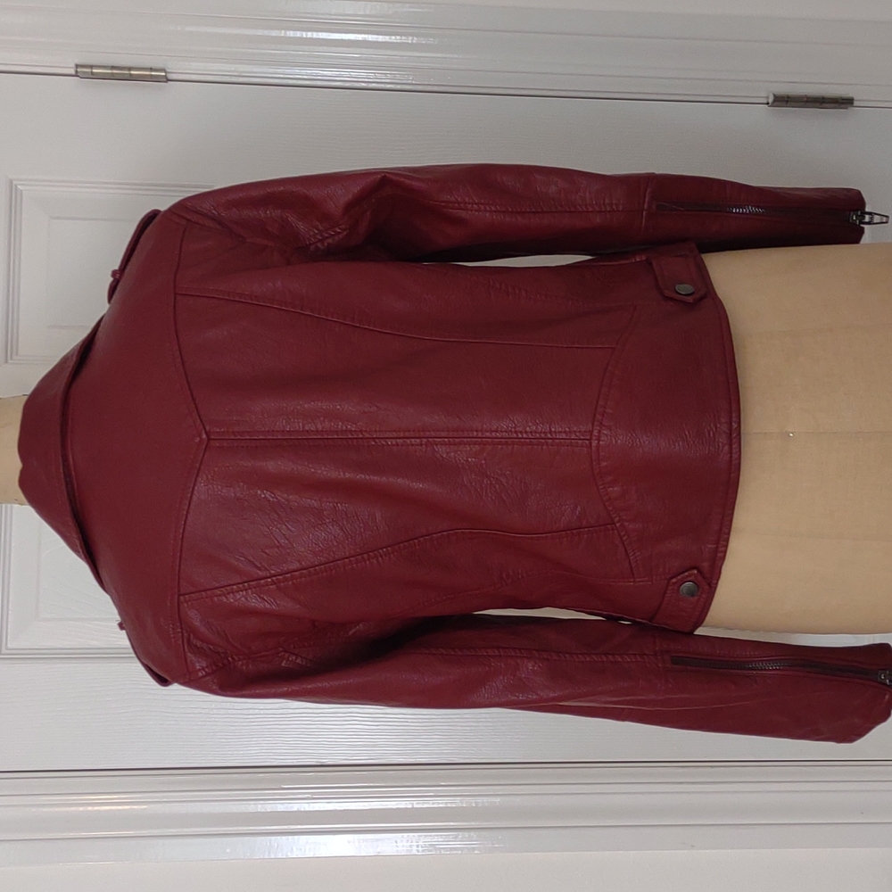Blank NYC Vegan Leather Moto Jacket Sz. L - Picture 3 of 9